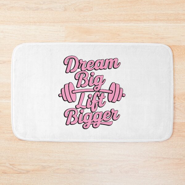 Item preview, Dream Big Lift Bigger! Pink Gym Girls designed and sold by PMCreative.