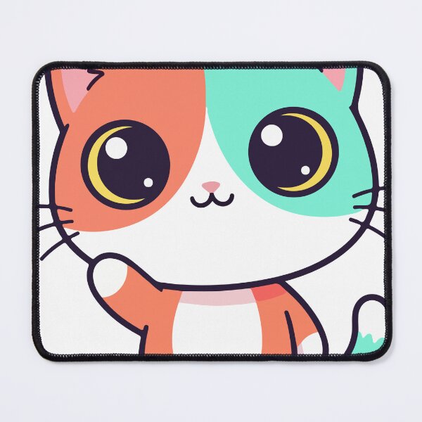 Item preview, Cute Bicolor Waving Cartoon Cat Illustration designed and sold by mdpzart.