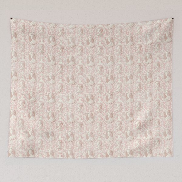 Item preview, Pink Cameo Coquette Pattern  designed and sold by LouieVanille.