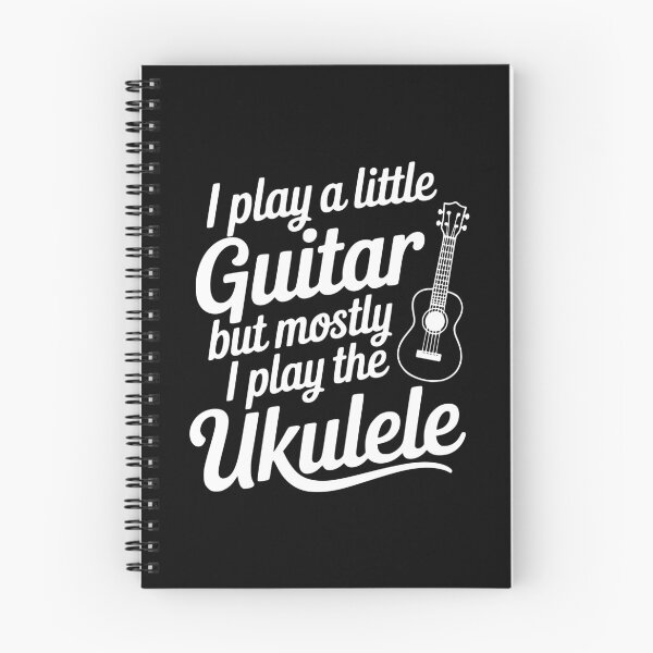 Item preview, I Play a Little Guitar but Mostly I Play the Ukulele designed and sold by Frank Ring.