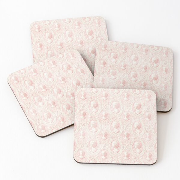 Item preview, Pink Cameo Coquette Pattern  designed and sold by LouieVanille.
