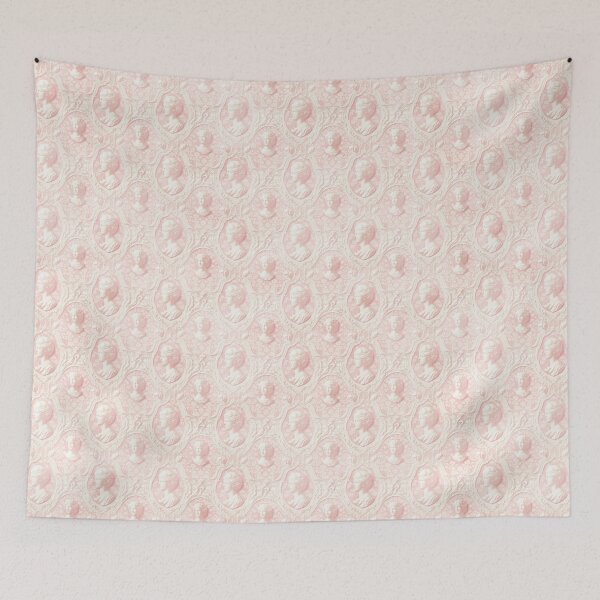 Item preview, Pink Cameo Coquette Pattern  designed and sold by LouieVanille.