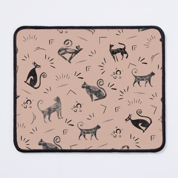 Item preview, Cave Art Cats on Pastel Gray Orange designed and sold by KSimpson838.