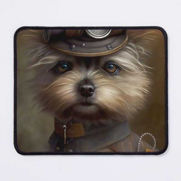 Item preview, Distinguished Steampunk Dog, Fun Steampunk Terrier Vintage Photograph designed and sold by Orianah.