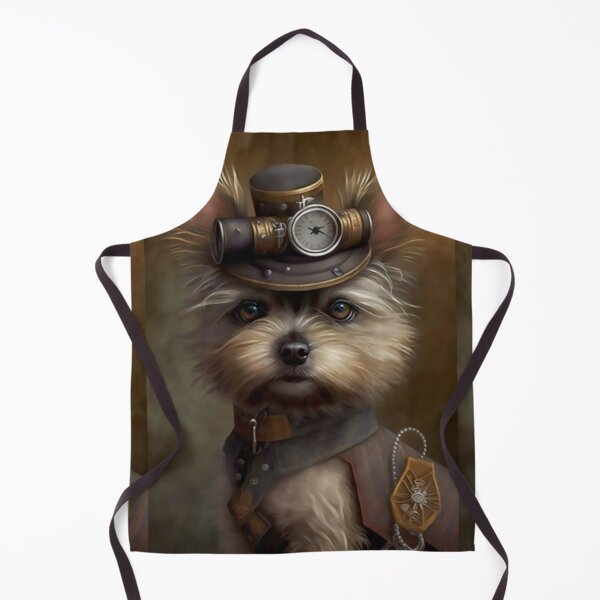 Item preview, Distinguished Steampunk Dog, Fun Steampunk Terrier Vintage Photograph designed and sold by Orianah.
