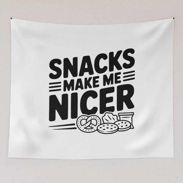 Item preview, Snacks Make Me Nicer designed and sold by Frank Ring.