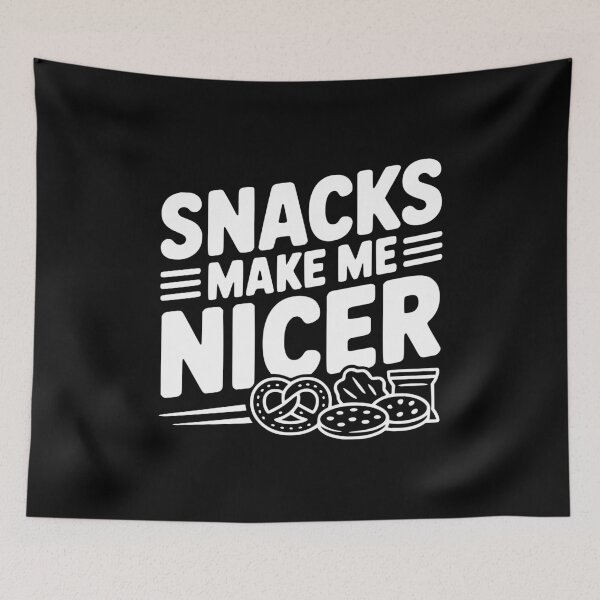 Item preview, Snacks Make Me Nicer designed and sold by Frank Ring.