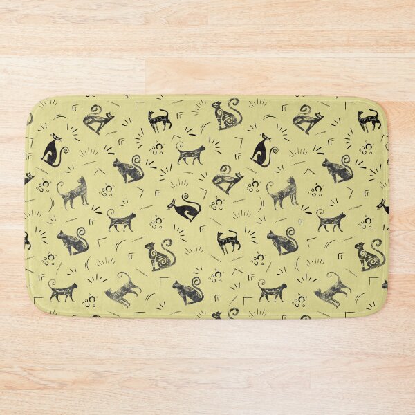 Item preview, Cave Art Cats on Yellow designed and sold by KSimpson838.