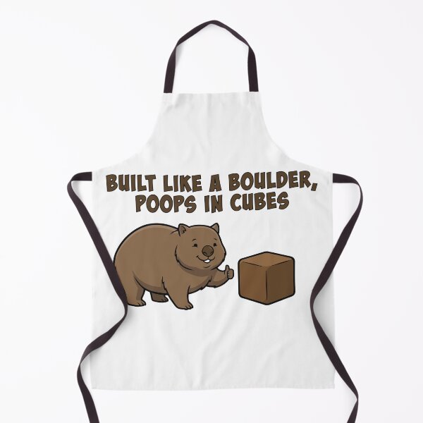 Item preview, Built Like A Boulder Poops In Cubes Wombat designed and sold by Petzzz.