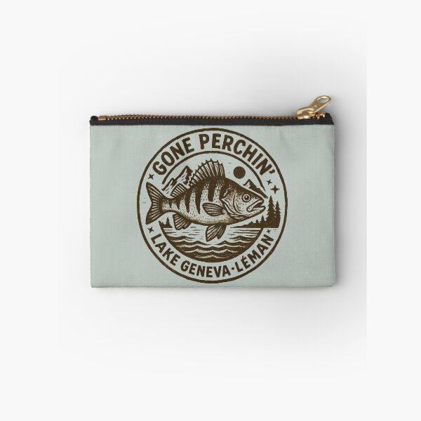 Item preview, Gone Perchin Lake Geneva Perch Fishing designed and sold by AntiqueImages.
