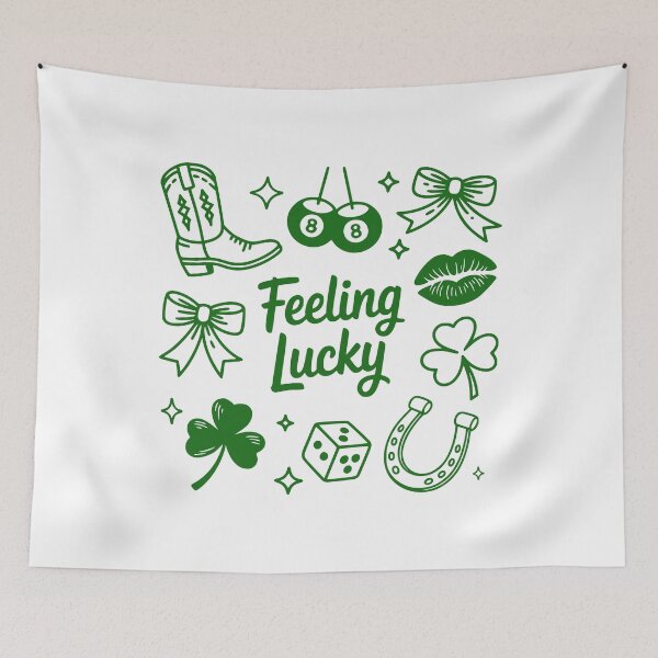 Item preview, Feeling Lucky – Green Lucky Icons St. Patrick’s Day Design designed and sold by Saxon Designs.