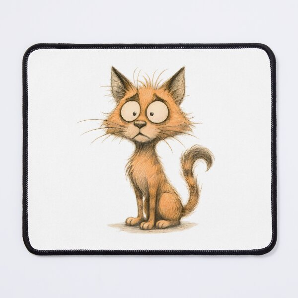 Item preview, Worried Expressive Cat designed and sold by Yomere.