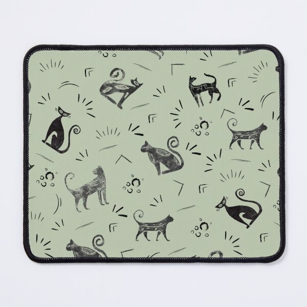 Item preview, Cave Art Cats on Pastel Green designed and sold by KSimpson838.