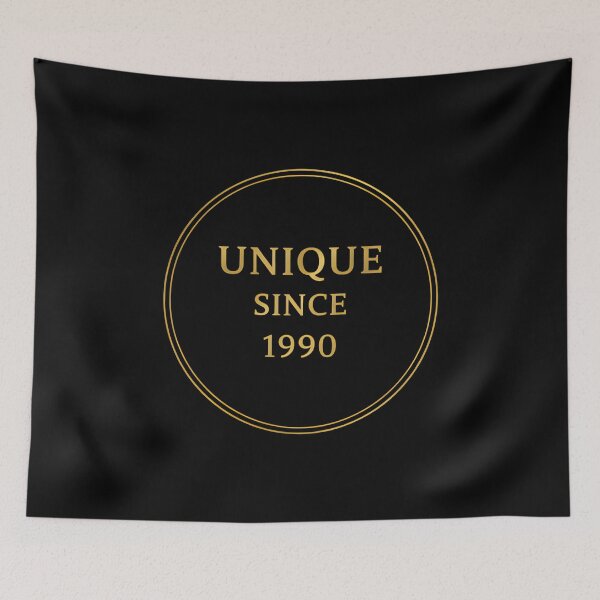 Item preview, Unique Since 1990 – Elegant Gold Design for Your Birthday designed and sold by Fuechse.