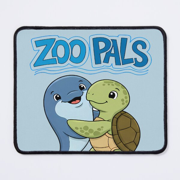 Item preview, Ocean Allies Dolphin & Turtle - Zoo Pals designed and sold by Art-Arcade6.