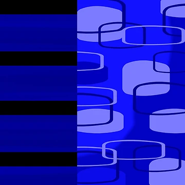 Artwork thumbnail, Geometric Blue Pattern by Andrew Hitchen