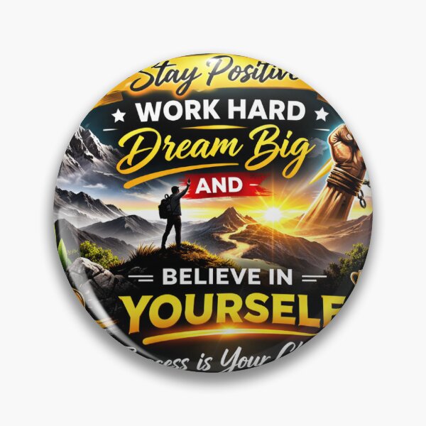 Item preview, Stay Positive Work Hard Design designed and sold by Naman-Sticker.