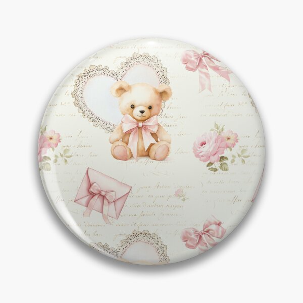 Item preview, Coquette Teddy Bear Pattern  designed and sold by LouieVanille.
