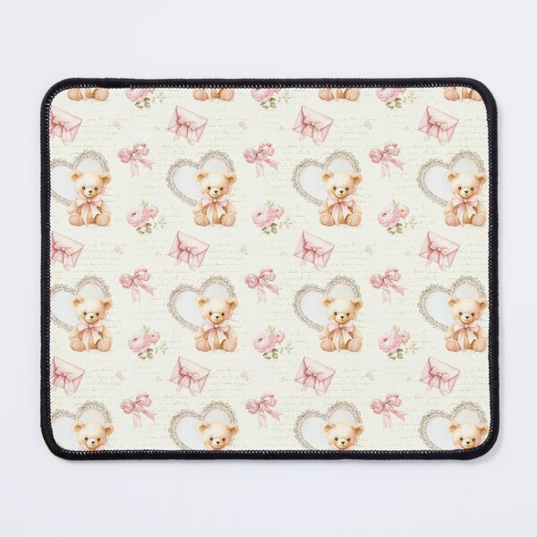 Item preview, Coquette Teddy Bear Pattern designed and sold by LouieVanille.