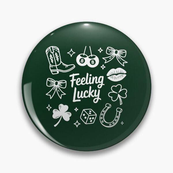 Item preview, Feeling Lucky – White Lucky Icons St. Patrick’s Day Design designed and sold by Saxon Designs.