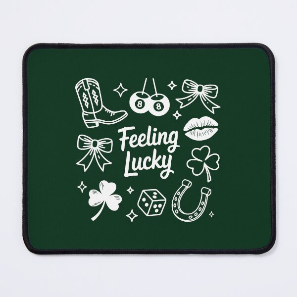 Item preview, Feeling Lucky – White Lucky Icons St. Patrick’s Day Design designed and sold by Saxon Designs.