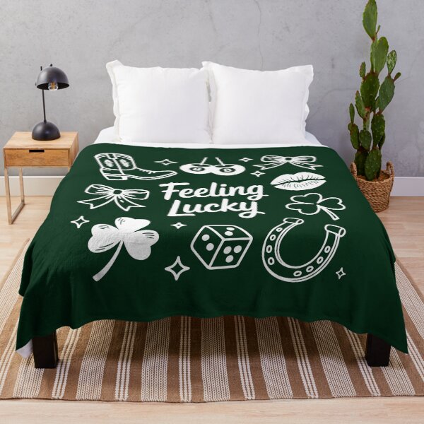 Item preview, Feeling Lucky – White Lucky Icons St. Patrick’s Day Design designed and sold by Saxon Designs.