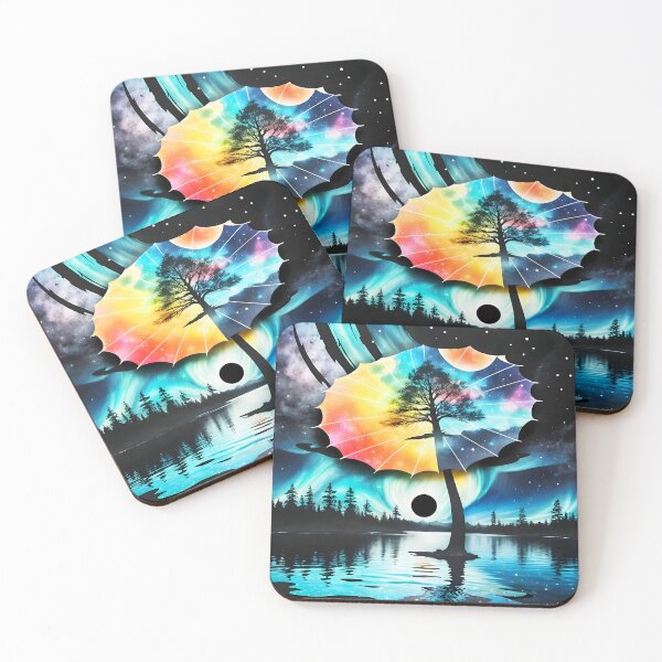 Item preview, Northern Lights and Umbrella, Ai Generated Art  designed and sold by ACC .