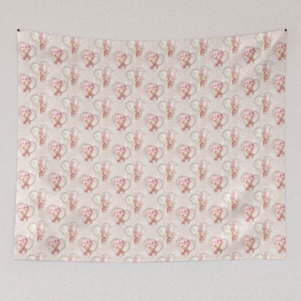 Item preview, Coquette Teddy Bear Pattern  designed and sold by LouieVanille.