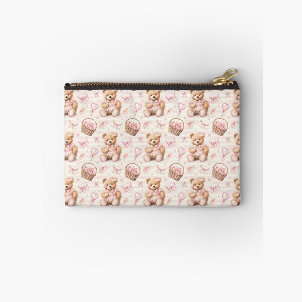 Item preview, Pink Coquette Teddy Bear Pattern  designed and sold by LouieVanille.