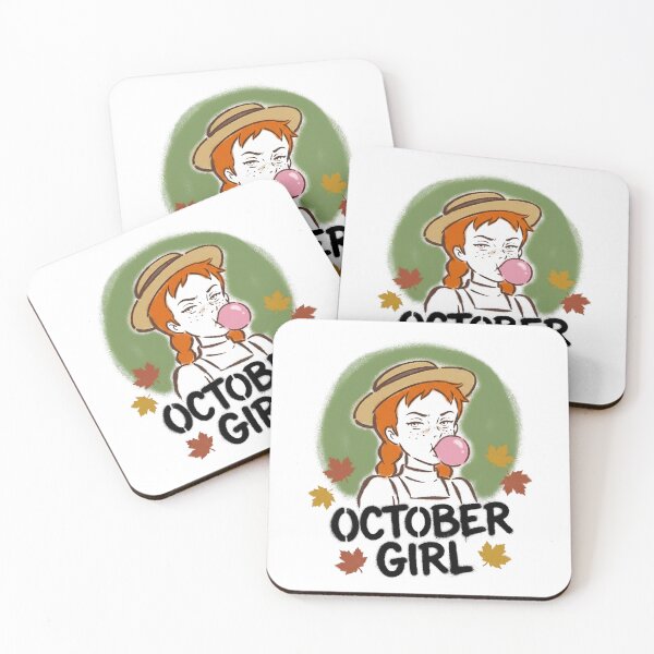 Aperçu de l'œuvre Octobre Fille Anne… la Maison aux pignons verts Bubblegum Automne créée et vendue par Fenay Designs.