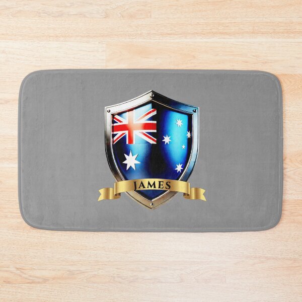 Item preview, James Australia National Pride Shield designed and sold by Highlandkings.