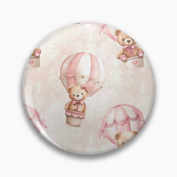 Item preview, Pink Coquette Teddy Bear Pattern  designed and sold by LouieVanille.