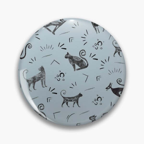Item preview, Cave Art Cats on Pastel Gray Azure designed and sold by KSimpson838.