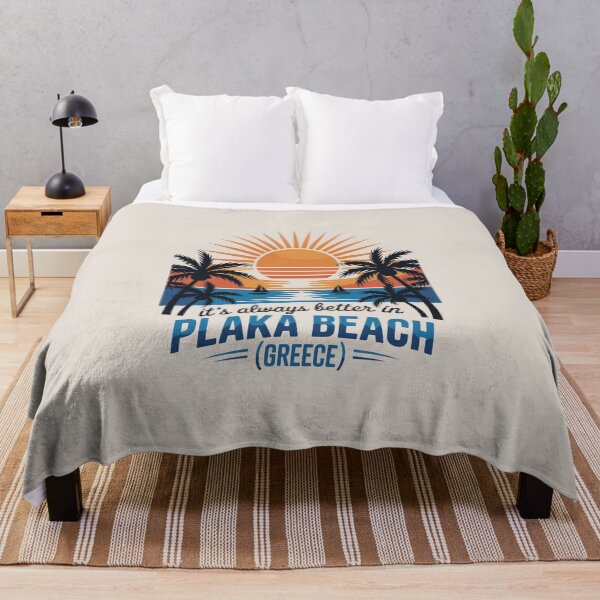Item preview, Plaka Beach Greece – Cyclades Sunset Travel Retro Graphic designed and sold by paulo silveira.