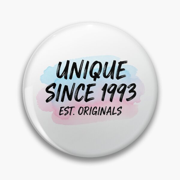 Item preview, Unique Since 1993 – Aesthetic Watercolor Design for Birthdays designed and sold by Fuechse.
