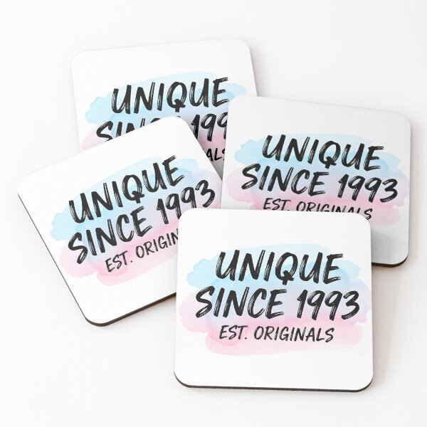 Item preview, Unique Since 1993 – Aesthetic Watercolor Design for Birthdays designed and sold by Fuechse.