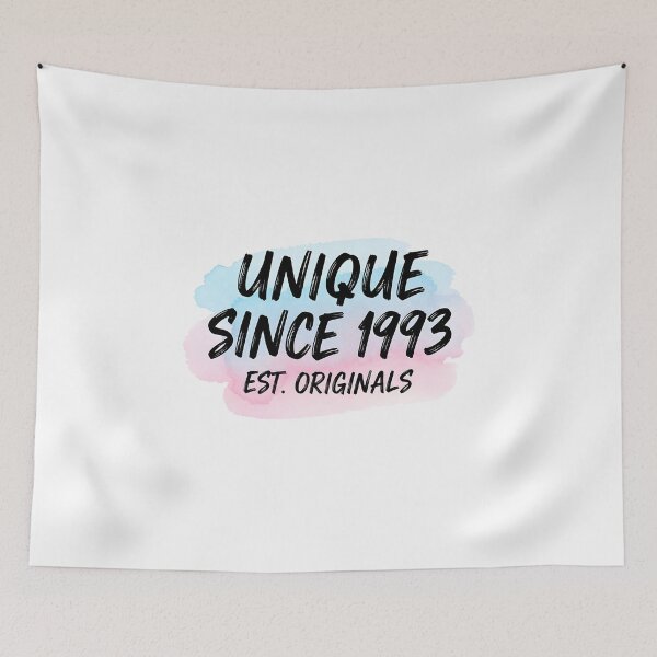 Item preview, Unique Since 1993 – Aesthetic Watercolor Design for Birthdays designed and sold by Fuechse.