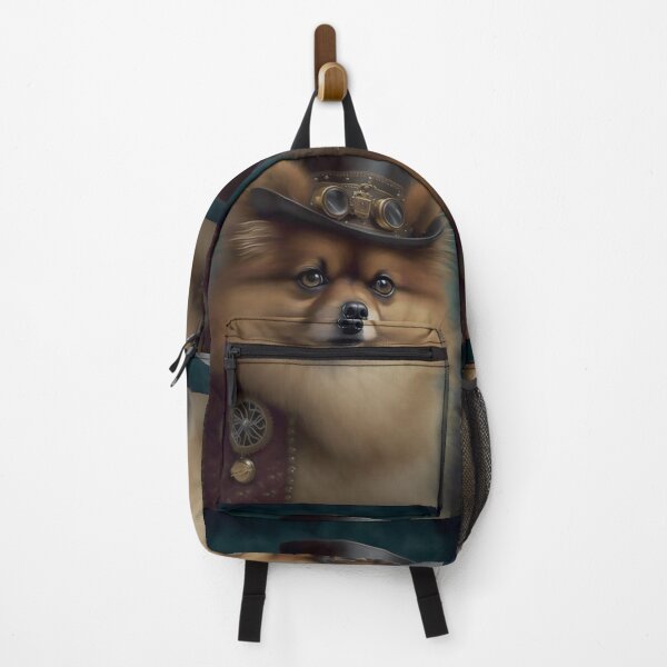 Item preview, Distinguished Steampunk Dog, Fun Steampunk Pomeranian Vintage Photograph designed and sold by Orianah.