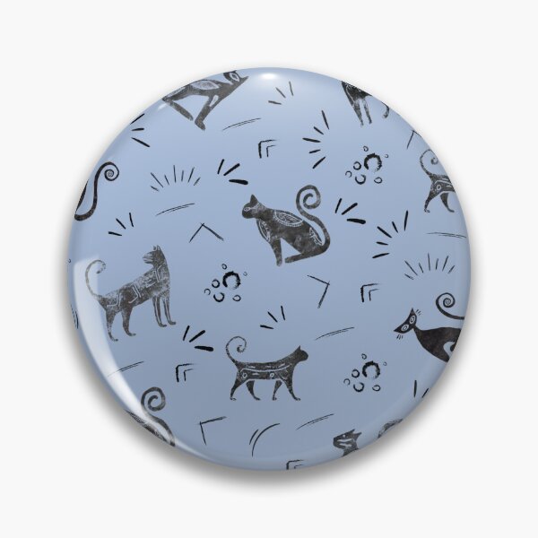 Item preview, Cave Art Cats on Blue designed and sold by KSimpson838.