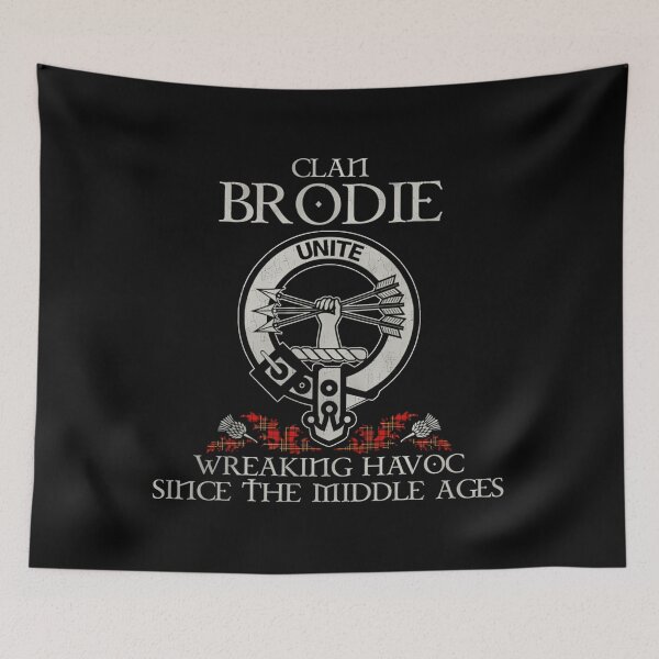 Item preview, Clan Brodie Red Crest Scottish Surname Tartan Thistle Vintage designed and sold by WilliamL1.