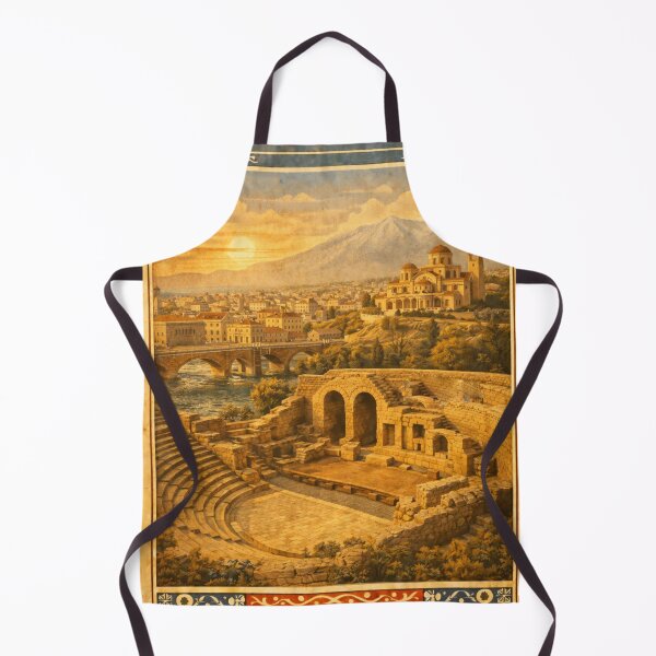 Item preview, Larissa Hellas Vintage Travel Poster designed and sold by mythographiaart.