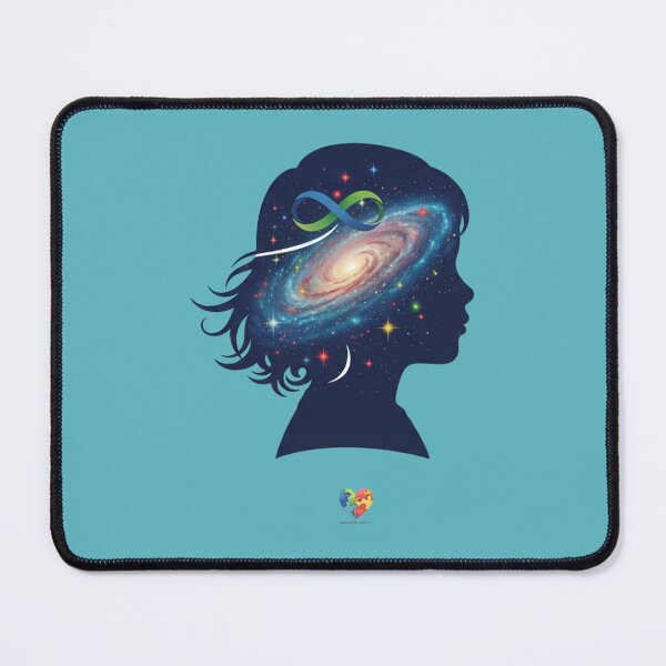 Item preview, Autism Awareness Galaxy Silhouette – Neurodivergent Infinity Spirit designed and sold by InkWeaveShop.
