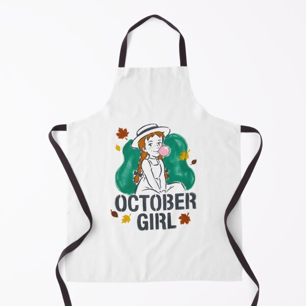 Aperçu de l'œuvre Fille d'octobre Anne Shirley Bubblegum Feuilles d'automne créée et vendue par Fenay Designs.