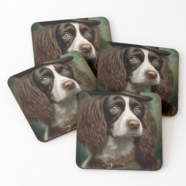 Item preview, Distinguished Steampunk Dog, Fun Steampunk Springer Spaniel Vintage Photograph designed and sold by Orianah.