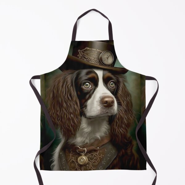 Item preview, Distinguished Steampunk Dog, Fun Steampunk Springer Spaniel Vintage Photograph designed and sold by Orianah.