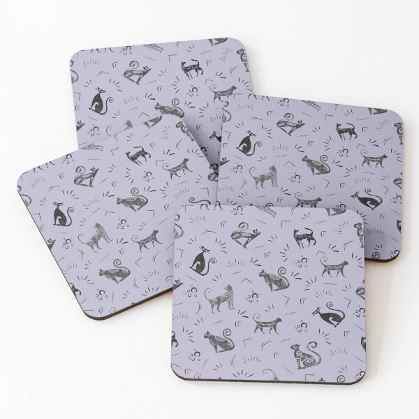 Item preview, Cave Art Cats on Pastel Purple designed and sold by KSimpson838.