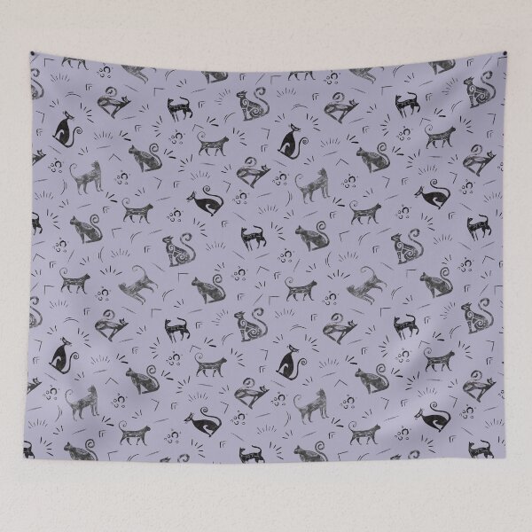 Item preview, Cave Art Cats on Pastel Purple designed and sold by KSimpson838.