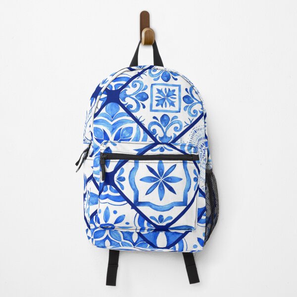Item preview, Blue tile print  designed and sold by Anisha  Vaz.