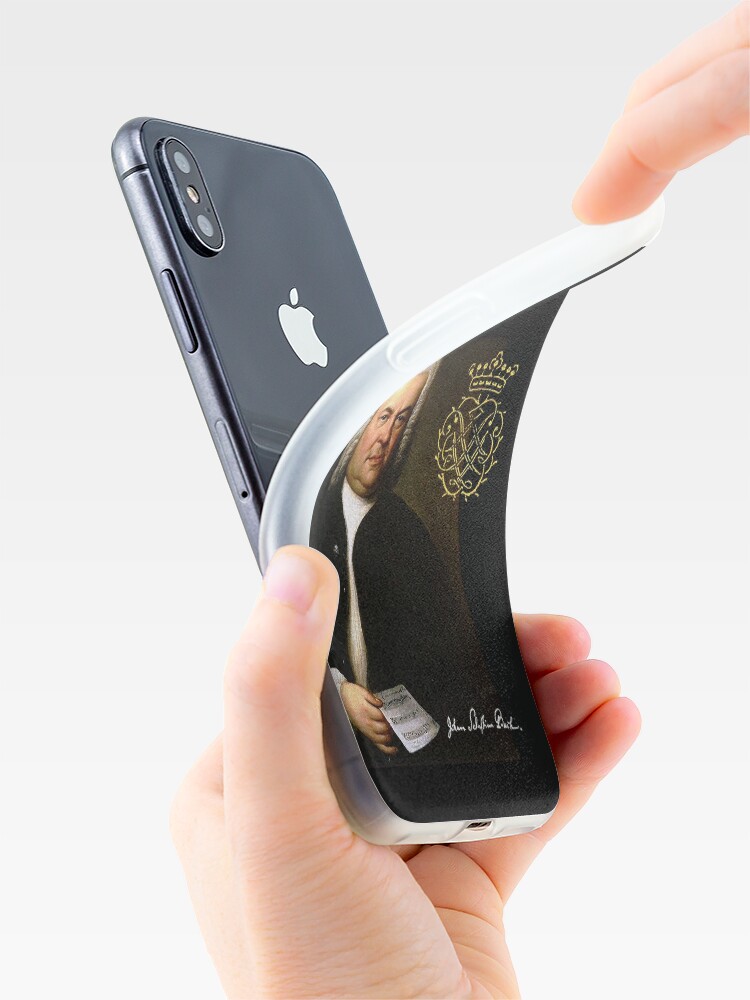 Alternate view of Bach with his Monogram iPhone Case & Cover