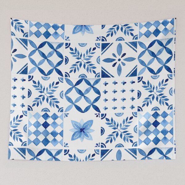Item preview, Portuguese ornament pattern - Azulejos designed and sold by PrintableTravel.